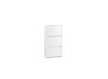 SoBuy Schuhschrank mit 3 Türen Weiß 61x26x119,5cm Funktional