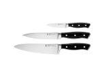 Henckels by Zwilling Messerset Accent, Schwarz, 3-teilig, ergonomischer Griff, rostfrei, Kochen, Küchenmesser, Messersets