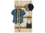 Linea Natura Garderobenpaneel , Eichefarben , Holz , Eiche , massiv , 66x120x5.5 cm , Aufhängemöglichkeit , Garderobe, Garderobenpaneele, Garderobenpaneele