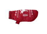 Wolters Strickpullover Elch mit Glitzer Hundezubehör rot/ silber 25 cm