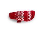 Wolters Strickpullover Norweger Mops & Co. Hundezubehör weiß/ rot 40 cm