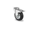 CASCOO Rückenlochlenkrolle mit Totalfeststeller ø 100 mm Serie SWS4 Rollenlager (BBH35W0100SWS4R0N)