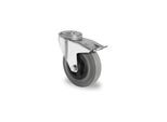 CASCOO Rückenlochlenkrolle mit Totalfeststeller ø 100 mm Serie P4R2 Rollenlager (BBH35W0100P4R2R0N)