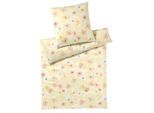 Bettwäsche ELEGANTE "Pastel Jersey", gelb, B/L: 135cm x 200cm, 1 Stk., 1 Stk., Jersey, B/L: 80cm x 80cm, 2 Stk., Jersey, Obermaterial: 100% Baumwolle, Bettwäsche, Bettwäsche, angenehmes Hautgefühl