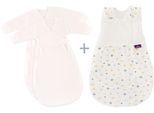 Babyschlafsack TRÄUMELAND "3tlg. Set LIEBMICH, Design BrummBrumm", Baby, Gr. 50/56, bunt, Bezug: 100% Baumwolle. Füllung: 70% Polyester, 30% Lyocell (TENCEL™), Schlafsäcke