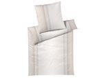 Bettwäsche ELEGANTE "Silhouette", beige (natur), B/L: 135cm x 200cm, 1 Stk., 1 Stk., Jersey, B/L: 80cm x 80cm, 2 Stk., Jersey, Obermaterial: 100% Baumwolle, Bettwäsche, Bettwäsche, angenehmes Hautgefühl