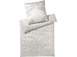 Bettwäsche ELEGANTE "Belle", beige (greige), B/L: 155cm x 220cm, 1 Stk., 1 Stk., Mako-Satin, B/L: 80cm x 80cm, 2 Stk., Mako-Satin, Obermaterial: 100% Baumwolle, Bettwäsche, Bettwäsche, angenehmes Hautgefühl