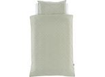 Babybettwäsche TRÄUMELAND "Jersey Kuschelhase", grün, B/L: 100cm x 135cm, 1 Stk., 1 Stk., Jersey, B/L: 60cm x 40cm, 2 Stk., Jersey, Obermaterial: 100% Baumwolle, Bettwäsche, mit Allover-Print
