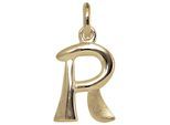 Buchstabenanhänger JOBO "Anhänger Buchstabe", gelbgold 375, Schmuckanhänger, Damen, R, Gelbgold 375, 375 Gold