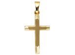 Kreuzanhänger JOBO "Anhänger Kreuz Goldkreuz 20 mm", gelbgold 333, Schmuckanhänger, Damen, Gelbgold 333, 333 Gold