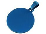 Kettenanhänger ADELIA´S "Unisex Anhänger aus Edelstahl", blau, Schmuckanhänger, Damen, Edelstahl, Kettenanhänger, Ideal als Geschenk zum einen besonderen Tag