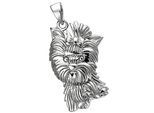 Kettenanhänger JOBO "Anhänger Westhighland Terrier 21 mm", silber 925, Schmuckanhänger, Damen, Silber 925 (Sterlingsilber), Kettenanhänger, 925 Silber rhodiniert