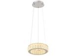 GLOBO LIGHTING LED Pendelleuchte "MUCKY", verchromt, Leuchten, Hängelampe/Hängeleuchte/Wohnzimmer/Esstisch/elegant, LED Pendelleuchte