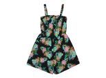 Overall ROXY "Playa Baby", Mädchen, Gr. 6(115-120cm), Normalgrößen, anthrazit aquarella active rg, Obermaterial: 100% Viskose., Overalls Overall