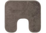 Badematte GÖZZE "Rio Premium", grau (taupe), H:18mm, Polyester, Badematten, Badematte, Badteppich, Uni Farben, waschbar, rechteckig & rund erhältlich