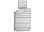Bettwäsche HECKETT & LANE "Mattia", grau, B/L: 135cm x 200cm, 1 Stk., 1 Stk., Flanell, B/L: 80cm x 80cm, 2 Stk., Flanell, Obermaterial: 100% Baumwolle, Bettwäsche, Bettwäsche, 100% Baumwolle, hochwertiges Flanell, Bettwäsche ab 135x200 cm.