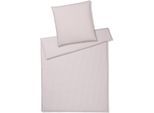 Bettwäsche ELEGANTE "Classico", beige (puder), B/L: 135cm x 200cm, 1 Stk., 1 Stk., Perkal, B/L: 80cm x 80cm, 2 Stk., Perkal, Obermaterial: 100% Baumwolle, Bettwäsche, Bettwäsche, angenehmes Hautgefühl