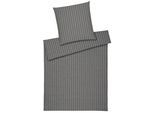 Bettwäsche ELEGANTE "Humble", anthra, B/L: 155cm x 220cm, 1 Stk., 1 Stk., Halbleinen, B/L: 80cm x 80cm, 2 Stk., Halbleinen, Obermaterial: 50% Baumwolle, 50% Leinen, Bettwäsche, Bettwäsche, angenehmes Hautgefühl