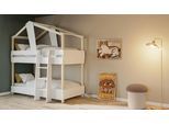Kinderbett DEMEYERE GROUP "Timber", samtweiß, eiche, B:112cm H:214cm L:206cm, Betten, Kinderbett, Etagenbett 90x200