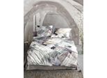 Bettwäsche IRISETTE "Wave 8889", beige (natur), B/L: 155cm x 220cm, 1 Stk., 1 Stk., Mako-Satin, B/L: 80cm x 80cm, 2 Stk., Mako-Satin, Obermaterial: 100% Baumwolle, Bettwäsche, Bettwäsche, anschmiegsam und atmungsaktiv