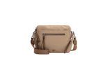 Umhängetasche SURI FREY "Umhängetasche SFY Destiney", Mädchen, Gr. B/H/T: 23cm x 21cm x 10cm 0, grau (taupe 900), Polyurethan, Taschen Umhängetasche