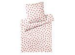 Bettwäsche ELEGANTE "Cherie", rot (himbeerrot), B/L: 135cm x 200cm, 1 Stk., 1 Stk., Mako-Satin, B/L: 80cm x 80cm, 2 Stk., Mako-Satin, Obermaterial: 100% Baumwolle, Bettwäsche, Bettwäsche, angenehmes Hautgefühl