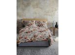 Bettwäsche IRISETTE "Zobel 8552", grau, B/L: 155cm x 220cm, 1 Stk., 1 Stk., Biber, B/L: 80cm x 80cm, 2 Stk., Biber, Obermaterial: 100% Baumwolle, Bettwäsche, Bettwäsche, samtig weich