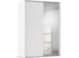 Kleiderschrank RAUCH "Schwebetürenschrank Schrank Garderobe Ankleide Schlafzimmer TARO", alpinweiß, griffleisten alpinweiß, B:170cm H:226cm T:70cm, Holzwerkstoff, Schränke, Kleiderschrank, 4 Breiten, optional Passepartout mit/ohne Beleuchtung MADE IN GERMANY