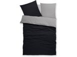 Bettwäsche OTTO HOME "Desner2", grau (schwarz, hellgrau), B/L: 200cm x 200cm, 1 Stk., 2 Stk., Microfaser, B/L: 80cm x 80cm & 80cm x 80cm, 3, Microfaser, Obermaterial: 100% Polyester, Bettwäsche, Bettwäsche, Premium Qualität, sehr weich, uni, ab 135x200 cm