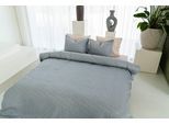 Wendebettwäsche KAYORI "Koko", blau, B/L: 155cm x 220cm, 1 Stk., 1 Stk., Lyocell, B/L: 80cm x 80cm, 2 Stk., Lyocell, Obermaterial: 100% Baumwolle, Bettwäsche, Wendebettwäsche, Atmungsaktiv & saugfähig