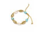 Armband "Bilbao", Damen, Gr. Holz, blau (türkis), COLLEZIONE ALESSANDRO, Armbänder Armband