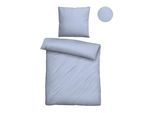 Bettwäsche BIBERNA "0470500", blau (eisblau), B/L: 135cm x 200cm, 1 Stk., 1 Stk., Lyocell, B/L: 80cm x 80cm, 2 Stk., Lyocell, Obermaterial: 100% Lyocell (TENCEL™), Bettwäsche, Bettwäsche, natürlicher Rohstoff, schnelltrocknend, angenehm weich, atmungsaktiv