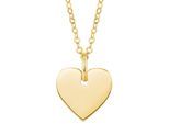 Kette mit Anhänger AMOR "Herz", gold (gelbgoldfarben), Halsketten, Damen, Gelbgold 375, L: 42