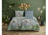 Wendebettwäsche DESCANSO "Yasmin", blau (hellblau), B/L: 135cm x 200cm, 1 Stk., 1 Stk., Satin (Bio-Baumwolle), B/L: 80cm x 80cm, 2 Stk., Satin (Bio-Baumwolle), Obermaterial: 100% Baumwolle, Bettwäsche, Wendebettwäsche, Baumwolle, Satin, 135x200, Biese, Reißverschluss, Wendeoptik, Türkis