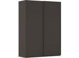 Kleiderschrank RAUCH "Schwebetürenschrank Schrank Garderobe Ankleide Schlafzimmer TARO", graphit, griffleisten graphit, B:162cm H:223cm T:69cm, Holzwerkstoff, Schränke, Kleiderschrank, 4 Breiten, optional Passepartout mit/ohne Beleuchtung MADE IN GERMANY