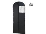 Kleidersack WENKO "Modell Deep Black", schwarz, B/H/L: 60cm x 150cm, Kleidersäcke, 60 x 150 cm, abwaschbar, mit Reißverschluss & Sichtfenster