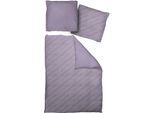 Bettwäsche ADAM "Argentinian Criolla light", lila, B/L: 135cm x 200cm, 1 Stk., 1 Stk., Renforcé, B/L: 80cm x 80cm, 2 Stk., Renforcé, Obermaterial: 100% Baumwolle, Bettwäsche, Bettwäsche, aus 100 % Bio-Baumwolle, 2 teilig - Bettwäsche Set