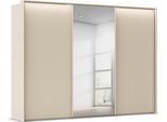 Kleiderschrank RAUCH "Schwebetürenschrank Schrank Garderobe Ankleide Schlafzimmer TARO", champagner, griffleisten champagner, B:309cm H:226cm T:70cm, Holzwerkstoff, Schränke, Kleiderschrank, 4 Breiten, optional Passepartout mit/ohne Beleuchtung MADE IN GERMANY