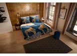 Wendebettwäsche "Sky", bunt (multi), B/L: 135cm x 200cm, 1 Stk., 1 Stk., Microfaser, B/L: 80cm x 80cm, 2 Stk., Microfaser, Obermaterial: 100% Polyester, PURE LUXURY COLLECTION, Bettwäsche, Wendebettwäsche, Mikrofaser, 135x200, Pflegeleicht, Reißverschluss, Wendeoptik, Tiger