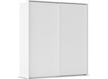Kleiderschrank RAUCH "Schwebetürenschrank Schrank Garderobe Ankleide Schlafzimmer TARO", alpinweiß, griffleisten alpinweiß, B:209cm H:226cm T:70cm, Holzwerkstoff, Schränke, Kleiderschrank, 4 Breiten, optional Passepartout mit/ohne Beleuchtung MADE IN GERMANY