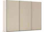 Kleiderschrank RAUCH "Schwebetürenschrank Schrank Garderobe Ankleide Schlafzimmer TARO", champagner, griffleisten alufarben, B:301cm H:223cm T:69cm, Holzwerkstoff, Schränke, Kleiderschrank, 4 Breiten, optional Passepartout mit/ohne Beleuchtung MADE IN GERMANY