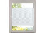 Plissee K-HOME "Diamantplissee von K-home, 3D-Effekt, patentiertes Design", weiß, grau, weiß, B:45cm H:130cm, Obermaterial: 100% Polyester, Plissees, Plissee