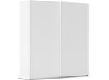 Kleiderschrank RAUCH "Schwebetürenschrank Schrank Garderobe Ankleide Schlafzimmer TARO", alpinweiß, griffleisten alpinweiß, B:201cm H:223cm T:69cm, Holzwerkstoff, Schränke, Kleiderschrank, 4 Breiten, optional Passepartout mit/ohne Beleuchtung MADE IN GERMANY