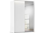 Kleiderschrank RAUCH "Schwebetürenschrank Schrank Garderobe Ankleide Schlafzimmer TARO", weiß (alpinweiß, griffleisten alpinweiß), B:170cm H:226cm T:70cm, Holzwerkstoff, Schränke, Kleiderschrank, 4 Breiten, optional Passepartout mit/ohne Beleuchtung MADE IN GERMANY