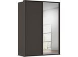 Kleiderschrank RAUCH "Schwebetürenschrank Schrank Garderobe Ankleide Schlafzimmer TARO", graphit, griffleisten graphit, B:170cm H:226cm T:70cm, Holzwerkstoff, Schränke, Kleiderschrank, 4 Breiten, optional Passepartout mit/ohne Beleuchtung MADE IN GERMANY