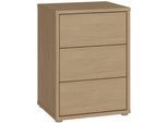 Nachtkommode FORTE "Alice Springs", elegancia eiche, B:49,8cm H:68,7cm T:41,5cm, Holzwerkstoff, Sideboards, Nachtkommode, Schubkästen mit Vollauszug, Push to Open