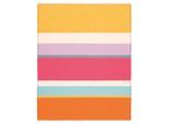 Plaid BIEDERLACK "Plaid Summer", nizza stripe, B:130cm L:170cm, Baumwolle, Polyacryl, Wohndecken, Plaid, sommerliches Plaid mit Fransen