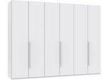 Drehtürenschrank WIMEX "London, erhältlich in den Breiten 180cm, 225cm oder 270cm", weiß, griffe weiß, B:270cm H:208cm T:58cm, Holzwerkstoff, Schränke, Drehtürenschrank, wahlweise mit Basic- oder Premium-Ausstattung erhältlich