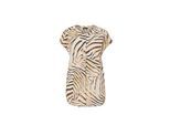 Kurzarmbluse GOLDNER "Kurzgröße Bluse", Damen, Gr. 24, beige (beige, gemustert), Obermaterial: 100% Viskose CV., Sonstiges, Blusen, Knöpfe