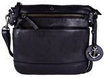 Handtasche HARBOUR 2ND "Isalie2", Damen, Gr. B/H/T: 24cm x 23cm x 6cm, grau (ash), Rindsleder, Taschen Handtasche, Umhängetasche, Schultertasche, Tragetasche Anker Anhänger